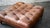 Vintage Thomasville Tufted Distressed Leather Chesterfield Cocktail Ottoman For Sale In Boston - Image 6 of 14