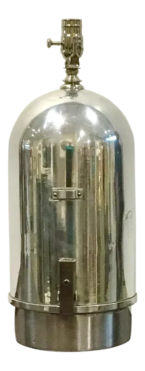 Custom Chrome Transit Surveyors Case Table Lamp