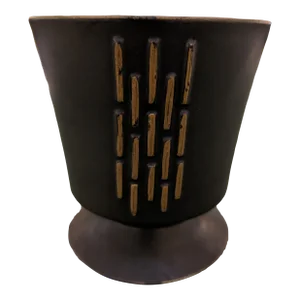 1960s McCoy Black & Gold Planter