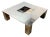Italian Mid-Century Modern Polished Steel Coffee Table, 1970s For Sale