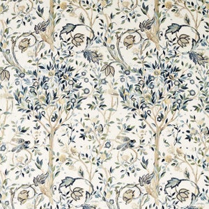 Morris & Co. Melsetter WW Fabric in Indigo/Sage
