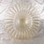 Large Footed Clear Glass Bowl With Gold Glitter For Sale - Image 4 of 8