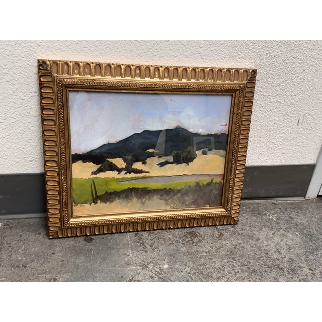 Modernist Expressionist Landscape Framed Painting For Sale - Image 4 of 12