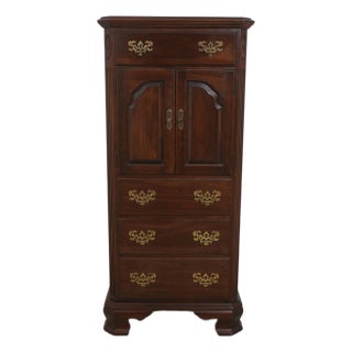 1970s Ethan Allen Cherry Georgian Court Lingerie Chest For Sale