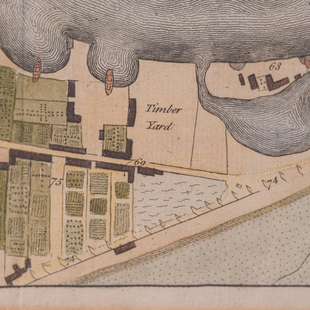 1780's Antique Town Plan Map Poole For Sale - Image 12 of 12