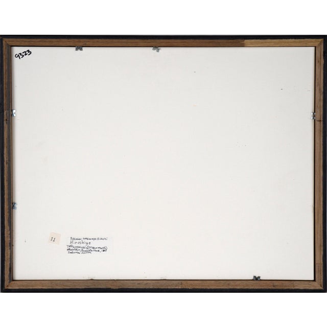 Blue Kiyomi Barrier & Seiken Temple Near Okitsu- Japanese Woodcut Print on Rice Paper by Utagawa Hiroshige For Sale - Image 8 of 8