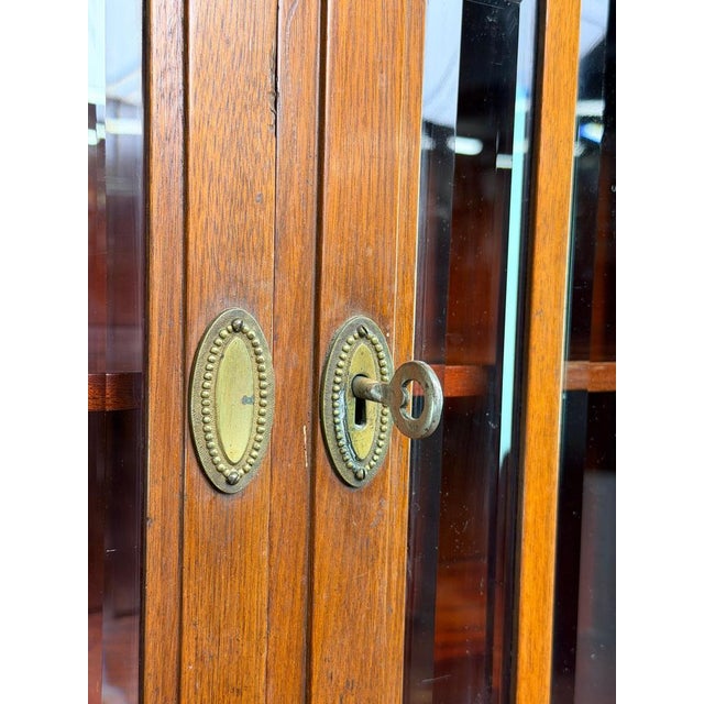 Secessionist Geometric Vitrine Cabinet from August Ungethüm, 1890s For Sale - Image 4 of 18