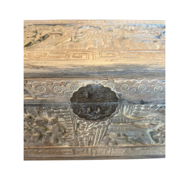 Asian Antique Antique Chinese Export Tea Chest For Sale - Image 3 of 15