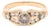 0.70ctw Diamond Bezel Ring, 14k Yellow Gold, Ring Size 5.5 For Sale