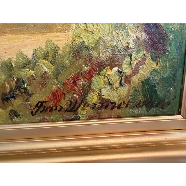 Listed Danish Artist Finn Wennerwald 1896–1969 Antique Oil Painting Landscape For Sale In Jacksonville, FL - Image 6 of 13