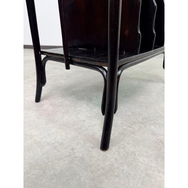 Wood Vienna Secession Bentwood Music & Record No. 11611 Stand Table, 1910 For Sale - Image 7 of 11