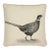 Country Linen Pheasant Left Piped Tapestry Cushion With Feather Filler - 45x45cm (18"x18") For Sale