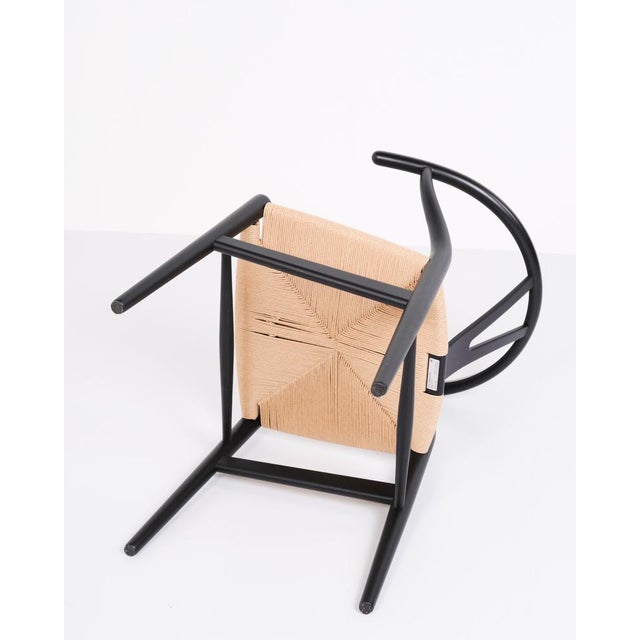 Black Lacquered Model CH24 Wishbone Chairs by Hans J. Wegner from Carl Hansen & Søn, 2000s, Set of 4 For Sale - Image 10 of 12