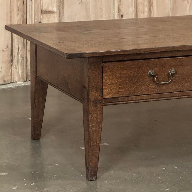 18th Century European Oak Country Coffee Table For Sale In Dallas - Image 6 of 16