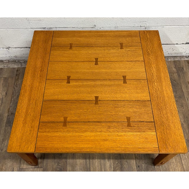 Late 20th Century Vintage Lane Grove Park Collection Mission Arts and Crafts Style Coffee Table For Sale - Image 5 of 13