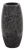 Chiseled Texture Black Iron Cylinder Vase- Small For Sale