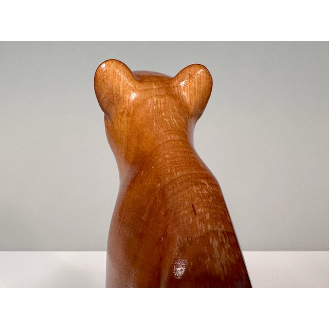 Hand-Carved Bear Animal Figurines, Rhön, Germany, 1960s, Set of 2 For Sale - Image 18 of 18