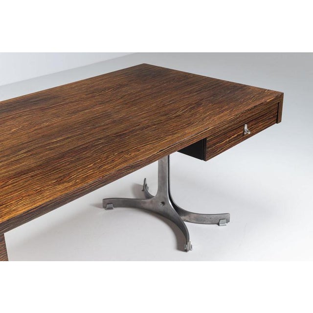 Large Rosewood Desk from Trau Arredamenti Metallici S.P.A., Italy, 1960s For Sale - Image 10 of 18