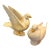 Set of Vintage 1980s Royal Haeger Usa Dove Figurines, #649 650 For Sale