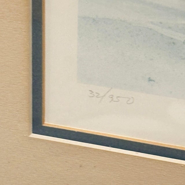 1983 "Harbor Entrance Santa Monica" Print by Tom Brittain Signed 32/950, Framed For Sale In Los Angeles - Image 6 of 10