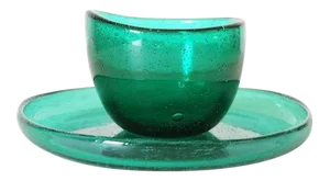 Arne Jon Jutrem for Hadeland Glassverk Greenland Series Bowl and Underplate