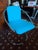 Italian Steel and in Turquoise Cotton Upholstery Armchairs, 1960s, Set of 2, in Flawless conditions. Designed 1960 to 1969