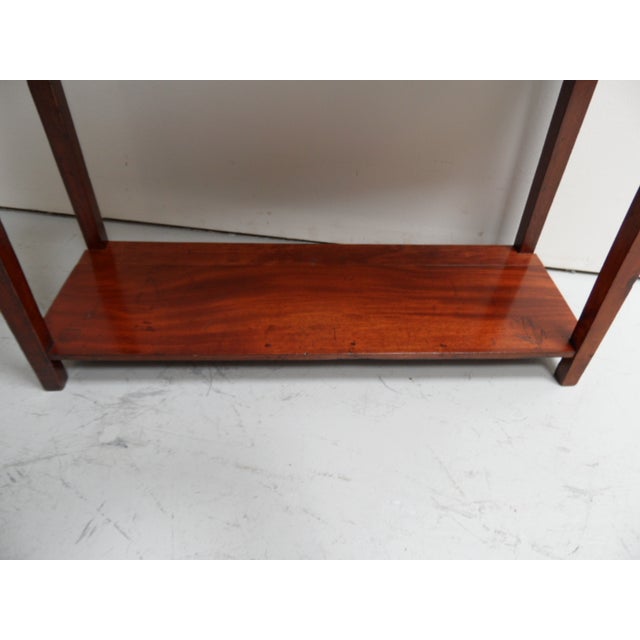 Wood Antique Mahogany Side Table with Drawers For Sale - Image 7 of 11