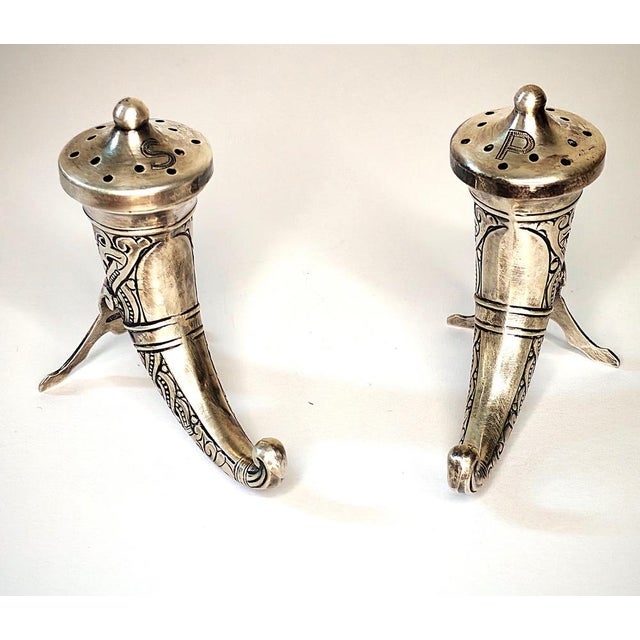 Silver Salt and Pepper Shaker by Magnus Aase, Norway, Set of 2 For Sale - Image 5 of 12