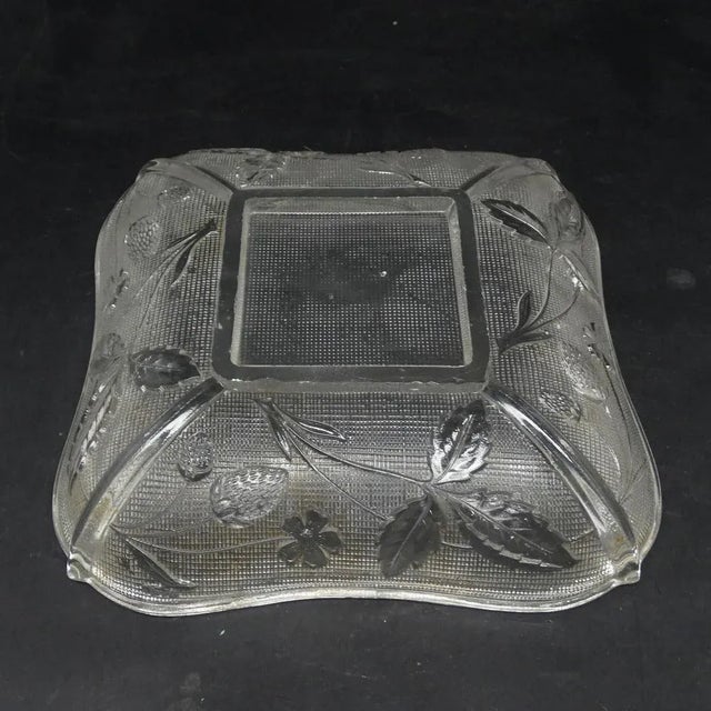 Art Deco Bowl attributed to Hortensja Glassworks, 1950s For Sale - Image 3 of 6