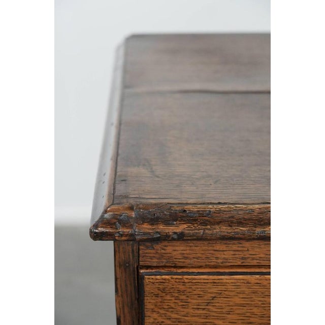 Antique English Oak Chest of Drawers, 18th Century For Sale - Image 16 of 18