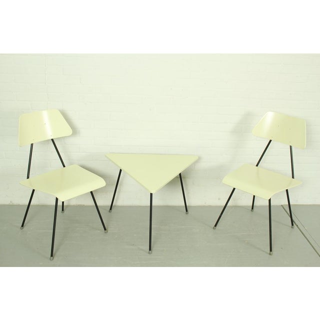 Rob Parry and Emile Truijen Bed, Chairs and Nightstand by Rob Parry for Dico Series Kamer 56, 1950s, Set of 5 For Sale - Image 12 of 15