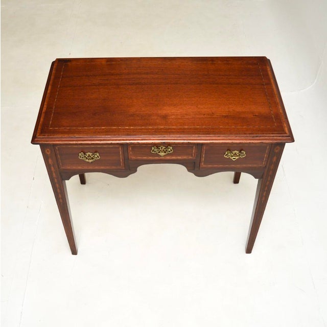 Antique Georgian Lowboy Side Table, 1790s For Sale - Image 4 of 11
