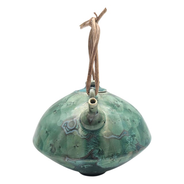 Jack Boydston Signed Crystalline Studio Teapot c.1948 5" For Sale - Image 14 of 18