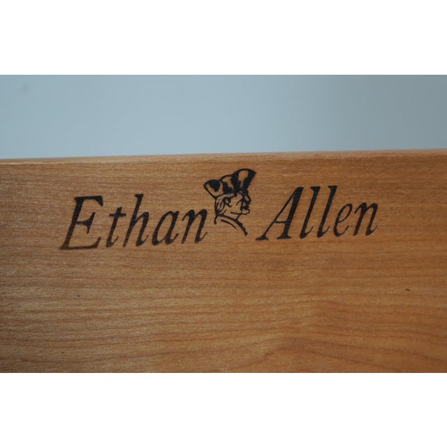 1970s Ethan Allen Cherry Georgian Court Lingerie Chest For Sale - Image 15 of 16