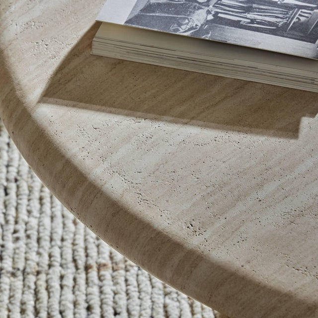 Contemporary Four Hands Janice Coffee Table - Sand Striae For Sale - Image 3 of 12