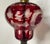 Ruby Red Antique Red Bohemian Glass Lamp For Sale - Image 8 of 10