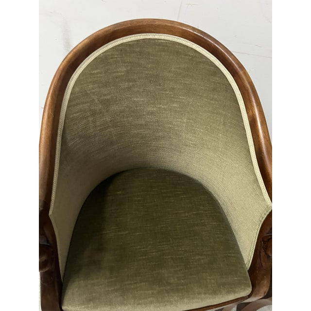 Gondola-Style Armchairs with Swan Necks, Set of 2 For Sale - Image 4 of 12