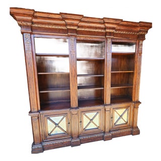 Philippe Langdon Hard Wood Bookcase For Sale