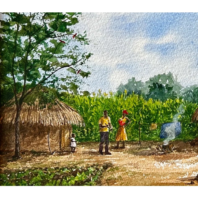 Watercolor painting Giclee print on archival textured paper. 15 x 12 inches unframed. The last photo shows the print in a...