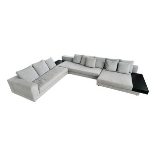 2013/2014 Vintage Minotti Large L- Shaped White Seating System Sofa Designed by Rodolfo Dordoni. For Sale