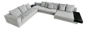 2013/2014 Vintage Minotti Large L- Shaped White Seating System Sofa Designed by Rodolfo Dordoni.