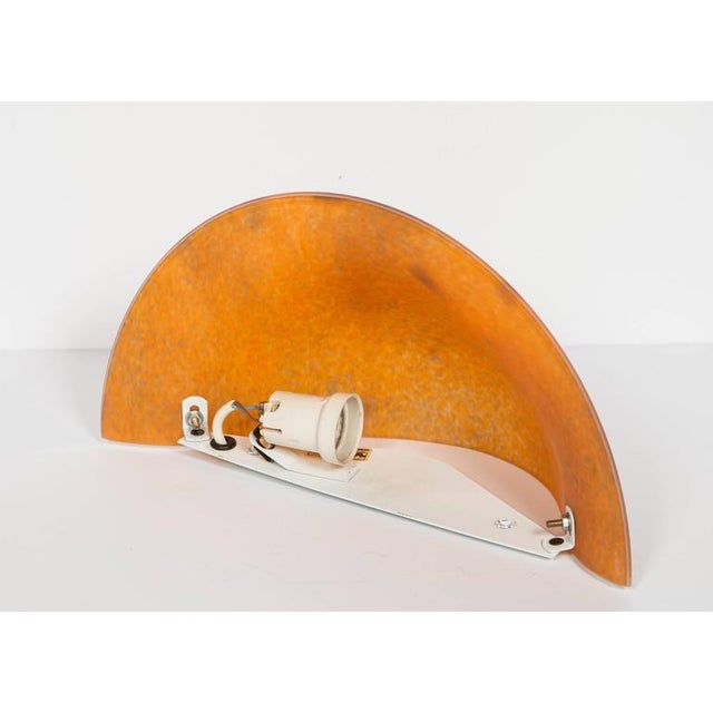 Metal French Art Deco Molten Glass Sconces by Vianne Glass Co - a Pair For Sale - Image 7 of 8