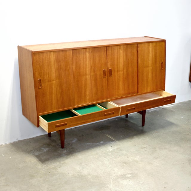 Westergaards Møbelfabrik Teak Model #29 Tall Sideboard / Highboard Attributed to Børge Dam For Sale - Image 17 of 17
