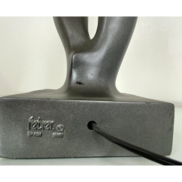 Plastic Art Deco Taus Table Lamp by Eric Bug for Febrer, 1985 For Sale - Image 7 of 18