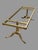 Stone Vintage Marble Top Coffee Table W/ Brass Base Hollywood Regency Neoclassical For Sale - Image 7 of 8