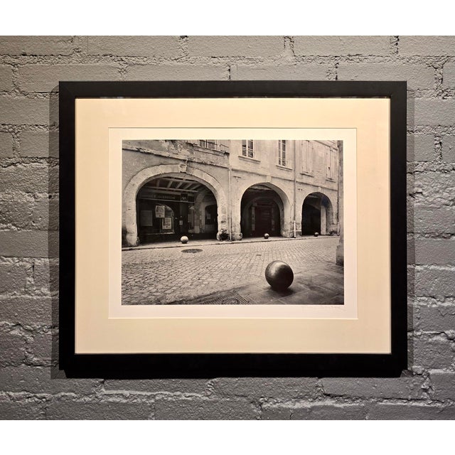 Contemporary Evan Deutsch "Brass Balls of Tarascon" Signed B&w Silver Gelatin Photo For Sale - Image 3 of 11