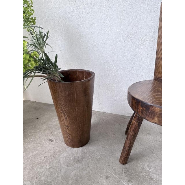 Carved Wooden Umbrella Stand, 1950s For Sale - Image 4 of 18