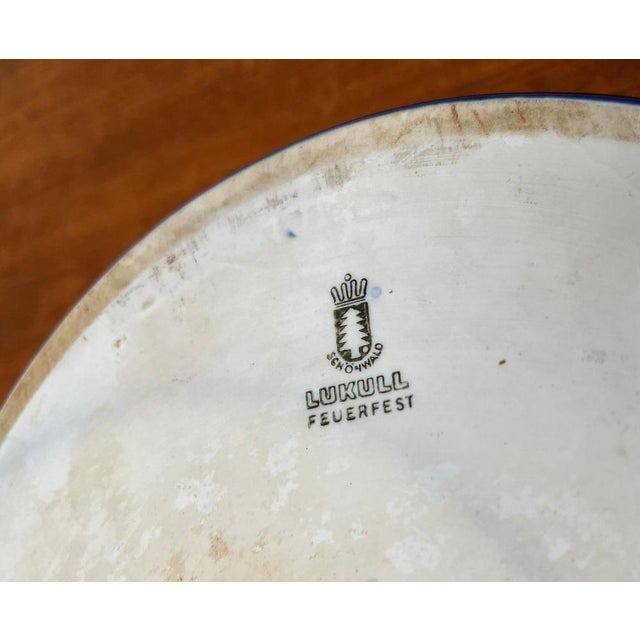 Vintage German Dark Blue Lukull Ceramic Bowl from Schönwald For Sale - Image 13 of 15