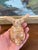 Pink 1970s Whimsical Hand-Built Ceramic Creature Sculpture With Long Ears and Textured Colorful Glaze For Sale - Image 8 of 9