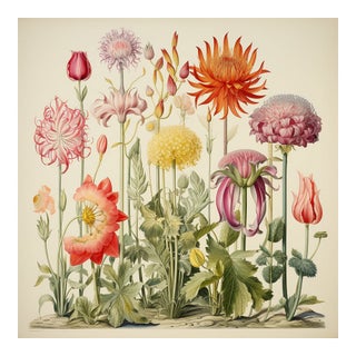 Antique Botanical Garden Study - Natural History Fine Art Print For Sale